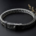 Men's Sterling Silver Ivy Buckle Braided Bracelet