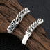Men's Sterling Silver Ivy Buckle Curb Chain Bracelet