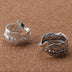 Men's Sterling Silver Ivy Feather Wrap Ring