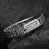 Men's Sterling Silver Ivy Pattern Braided Bracelet