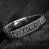 Men's Sterling Silver Ivy Pattern Braided Bracelet