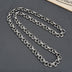Men's Sterling Silver Ivy Pattern Link Chain 22"