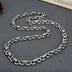 Men's Sterling Silver Ivy Pattern Link Chain 22"