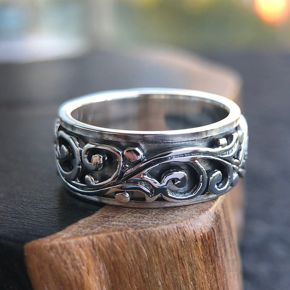 Men’s Silver Rings | Solid Sterling Silver Rings for Men – Jewelry1000
