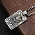 Men's Sterling Silver Joker Tag Necklace