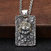 Men's Sterling Silver Joker Tag Necklace