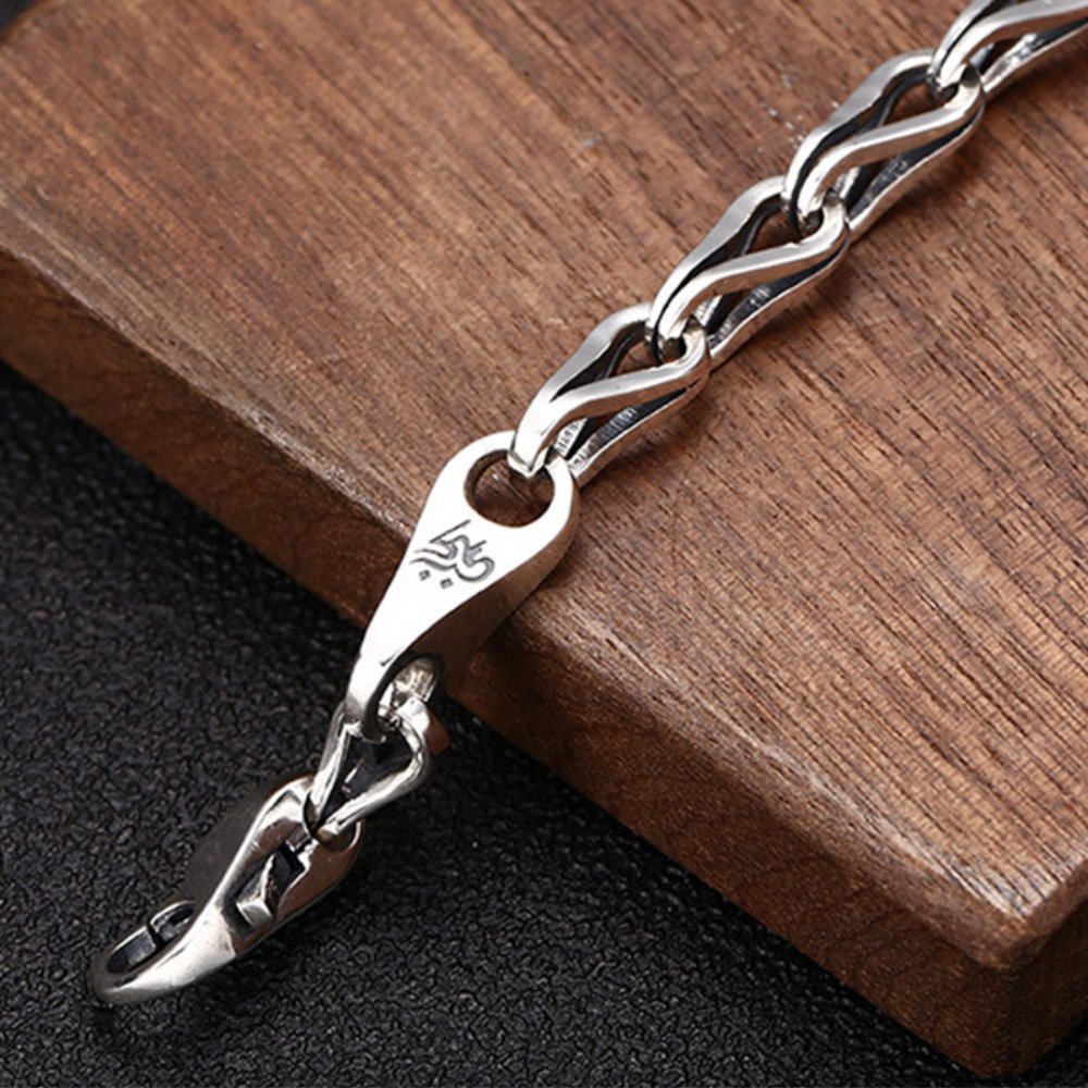 Men's Sterling Silver Link Chain Bracelet