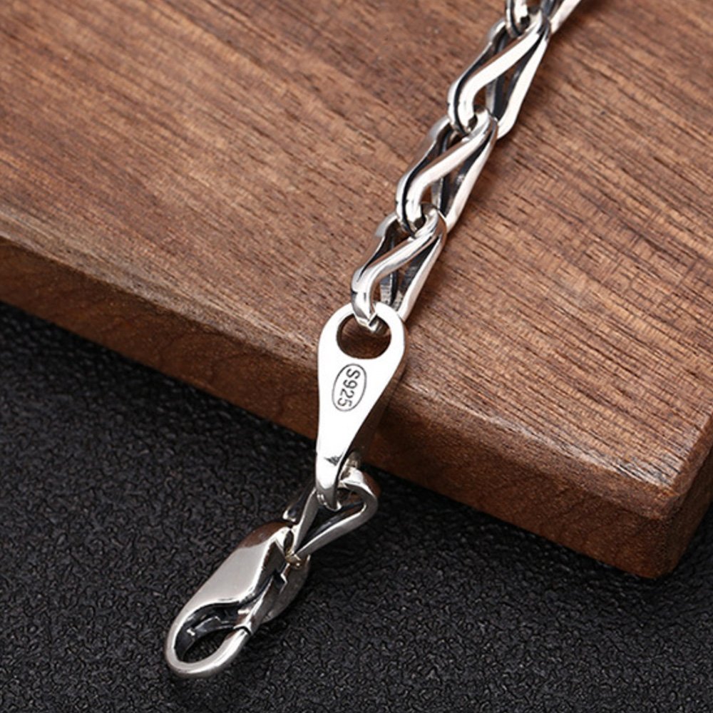 Men's Sterling Silver Link Chain Bracelet