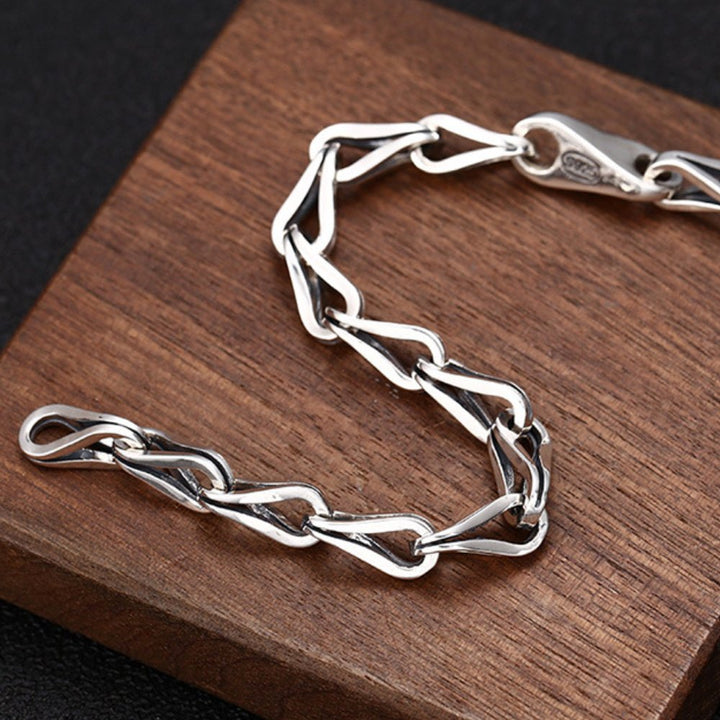 Men's Sterling Silver Link Chain Bracelet