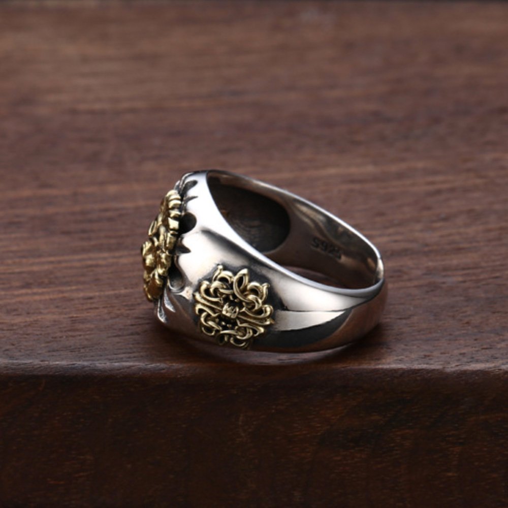 Men's Sterling Silver Lion Wrap Ring