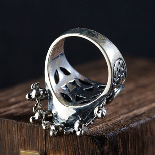 Men's Sterling Silver Mahākāla Ring