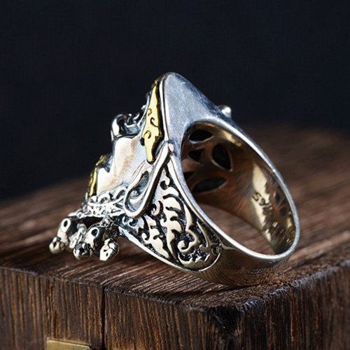 Men's Sterling Silver Mahākāla Ring