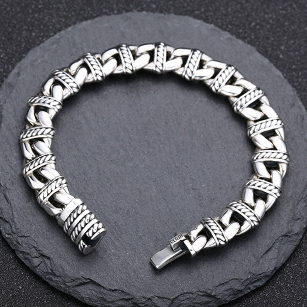 Men's Sterling Silver Mariner Chain Bracelet