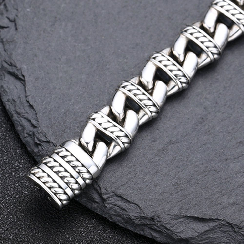 Men's Sterling Silver Mariner Chain Bracelet