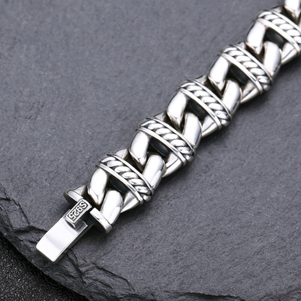 Men's Sterling Silver Mariner Chain Bracelet