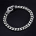 Men's Sterling Silver Minimalist Cuban Chain Bracelet