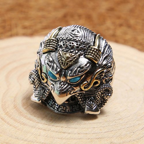 Men's Sterling Silver Native American Eagle Ring