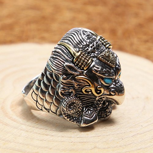 Men's Sterling Silver Native American Eagle Ring