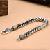 Men's Sterling Silver Oriental Pattern Braided Chain Bracelet