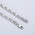 5.5 mm Men's Sterling Silver Oriental Pattern Oval Link Chain 20”-26"
