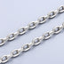 5.5 mm Men's Sterling Silver Oriental Pattern Oval Link Chain 20”-26"