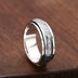 Men's Sterling Silver Oriental Pattern Spinner Ring