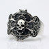Men's Sterling Silver Pirate Skull Ring
