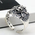 Men's Sterling Silver Pirate Skull Ring