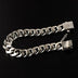 Men's Sterling Silver Plain Curb Chain Bracelet