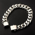 Men's Sterling Silver Plain Curb Chain Bracelet