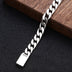 Men's Sterling Silver Plain Curb Chain Bracelet