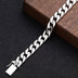 Men's Sterling Silver Plain Curb Chain Bracelet