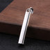 Men's Sterling Silver Plain Square Bar Pendant Necklace
