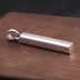 Men's Sterling Silver Plain Square Bar Pendant Necklace