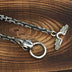 Men's Sterling Silver Raven Skull Chain Bracelet