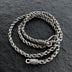4.5 mm Men's Sterling Silver Rope Chain 18"-24"