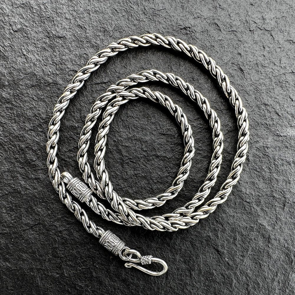 4.5 mm Men's Sterling Silver Rope Chain 18"-24"