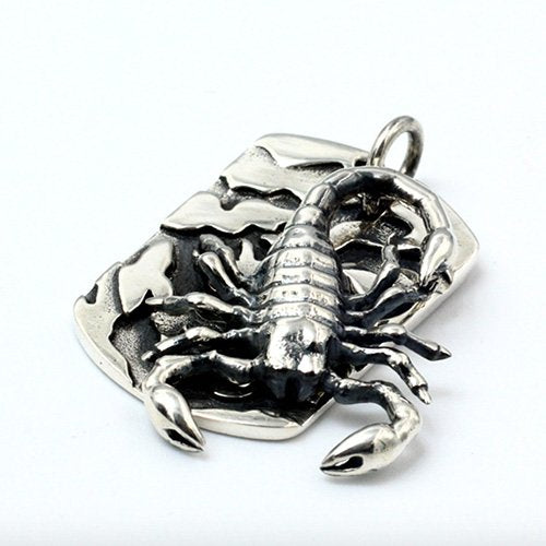 Silver scorpion pendant hotsell