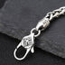 Men's Sterling Silver Six True Words Mantra Braided Bracelet