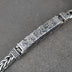 Men's Sterling Silver Six True Words Mantra Braided Bracelet