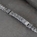 Men's Sterling Silver Six True Words Mantra Braided Bracelet