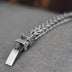 Men's Sterling Silver Six True Words Mantra Braided Bracelet