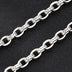 8.5mm Men's Sterling Silver Six True Words Mantra Oval Link Chain 20”-28”
