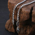 3mm Men's Sterling Silver Six True Words Mantra Snake Chain 20”-28”