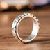 Men's Sterling Silver Six True Words Mantra Spinner Ring