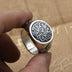 Men's Sterling Silver Six True Words Mantra Spinner Ring