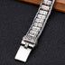 Men's Sterling Silver Six True Words Mantra Wheels Bracelet
