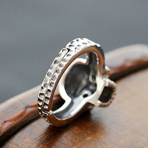 Men's Sterling Silver Skull Ring