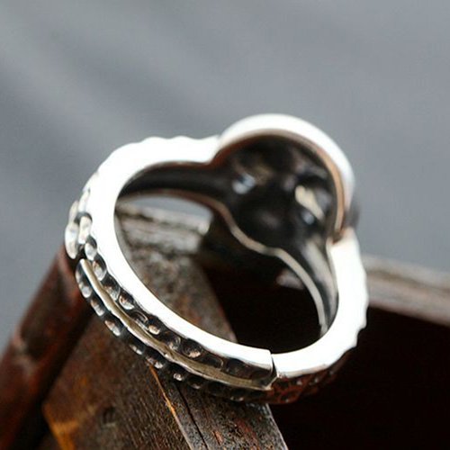 Men's Sterling Silver Skull Ring