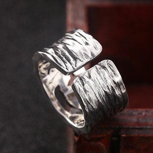 Men's Sterling Silver Smiling Clown Ring